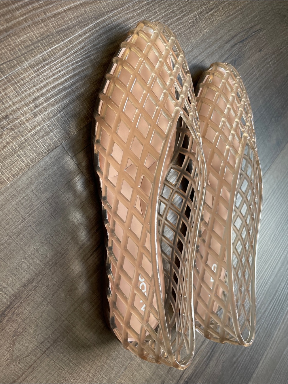 ALDO Nude/Tan Lattice Slip-On Flats - Picture 8 of 9